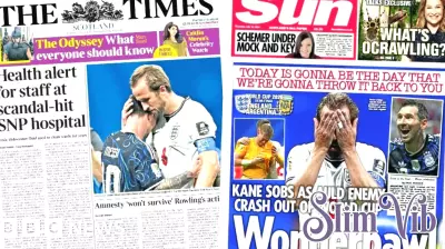 Scotland's papers: Hospital staff health alert and England exit World Cup
