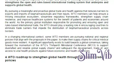 Strengthening Global Health: A Trade Agenda for the Future